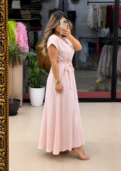 Avela Aahana Pure Cotton Button Maxi Dress