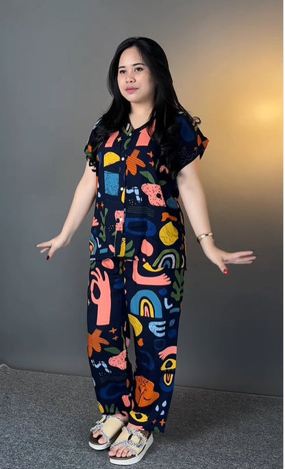 Women’s Abstract Printed Co-Ord Set